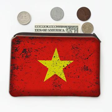 Vietnam : Gift Coin Purse Flag Retro Artistic Vietnamese Expat Country