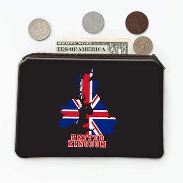 HOME Map United Kingdom : Gift Coin Purse British England Flag Expat Country Souvenir