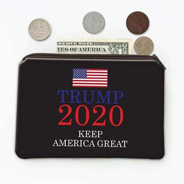 Keep America Great Trump 2020 : Gift Coin Purse USA Donald Flag American