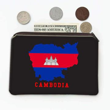 Cambodia MAP Flag : Gift Coin Purse Cambodian Epat Country Pride