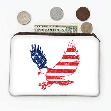 Eagle American : Gift Coin Purse Flag USA United States Patriotic Stars & Stripes