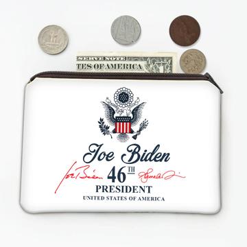 46th President Seal Crest Eagle : Gift Coin Purse Joe Biden USA Memorabilia