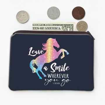Rearing Horse Unicorn Colors : Gift Coin Purse Rainbow For Best Friend Smile Positive Poster