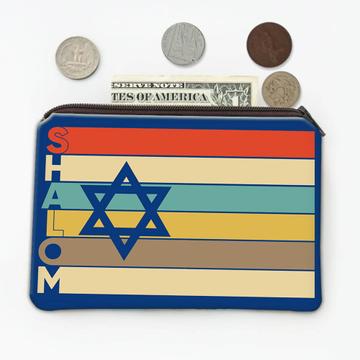Shalom : Gift Coin Purse Star Of David Jewish Jew Israel Jerusalem Stripes Shabbat Religion