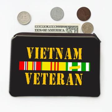 Vietnam Veteran For Father Grandpa : Gift Coin Purse In Memory Soldier Defender War Fighter