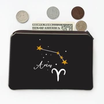 Aries Constellation : Gift Coin Purse Zodiac Sign Astrology Horoscope Happy Birthday Stars
