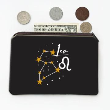 Leo Constellation : Gift Coin Purse Zodiac Sign Astrology Horoscope Happy Birthday Stars