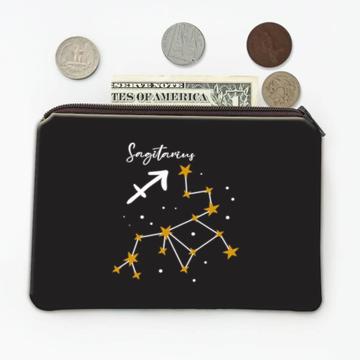 Sagittarius Constellation : Gift Coin Purse Zodiac Sign Horoscope Astrology Birthday Stars