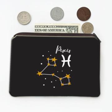 Pisces Constellation : Gift Coin Purse Zodiac Sign Horoscope Astrology Birthday Stars