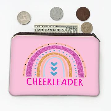 For Best Cheerleader : Gift Coin Purse Cute Art Print Friend Sports Lover Girlish Decor