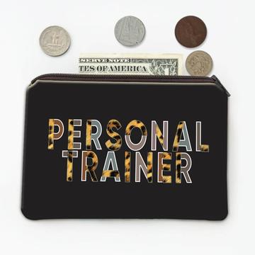 Personal Trainer Animal Print : Gift Coin Purse For Feminine Coach Instructor Sport Gym Lover