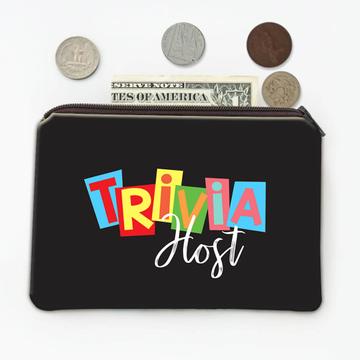 For Trivia Host : Gift Coin Purse Game Lover Hobby Family Friends Holidays Quiz Fun