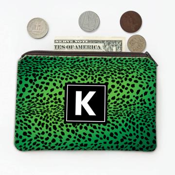 Cheetah Animal Print : Gift Coin Purse Green Fashion Pattern For Her Feminine Modern