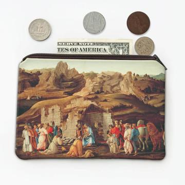 The Adoration of the Kings Filippino Lippi : Gift Coin Purse Famous Oil Painting Art Artist