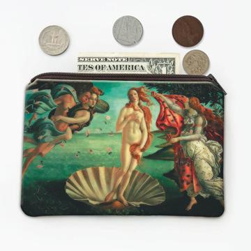 Birth of Venus Sandro Botticelli Mithology : Gift Coin Purse Famous Oil Painting Art Artist Painter