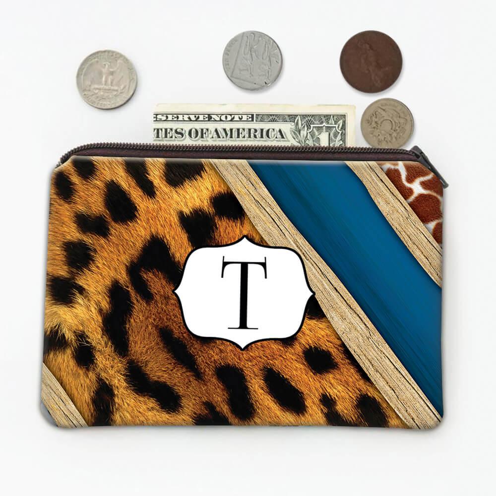 Leopard print money discount purse