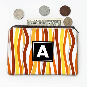 Wavy Stripes : Gift Coin Purse Abstract Pattern Line Lines Vertical Stripe Thanksgiving Fall Seamless