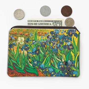 Vincent van Gogh Iris : Gift Coin Purse Famous Oil Painting Art Artist Painter