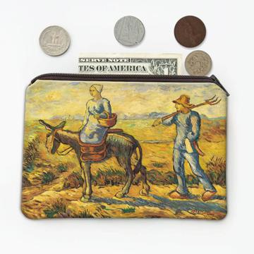Countrymen Donkey Travelling : Gift Coin Purse Famous Oil Painting Art Artist Painter