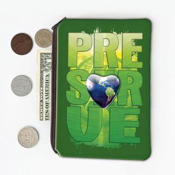 Ecolife Recycle Sign Heart : Gift Coin Purse Environment Protection Sustainability Ecological