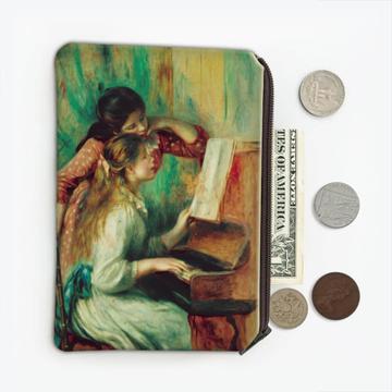 Girls at The Piano Renoir : Gift Coin Purse Famous Oil Painting Art Artist Painter
