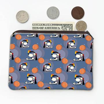 Funny Dog Basketball : Gift Coin Purse For Player Lover Sport Pattern Kids Children Pet Animal