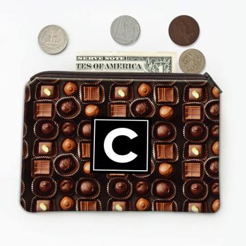Chocolate Candies Pattern : Gift Coin Purse Seamless For Sweets Lover Food Bonbon Valentines