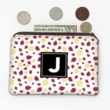 Ladybug Daisy Pattern : Gift Coin Purse Cute Sweet For Her Feminine Best Friend Birthday Summer