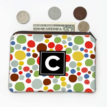 Asymmetric Polka Dots Pattern : Gift Coin Purse Cute Funny For Kid Child Art Room Birthday Stones