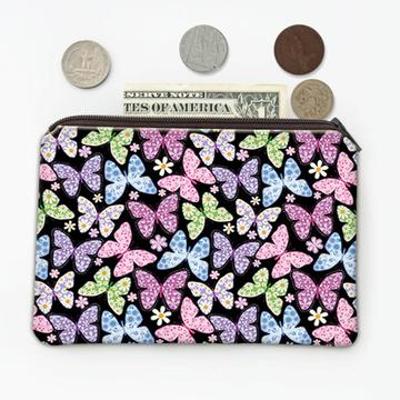 Flower Printed Butterflies : Gift Coin Purse Pattern Daisies Diy Friends Girl Room Decoration