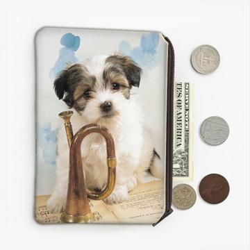 Shih Tzu Musician : Gift Coin Purse Dog Funny Cute Pet Canine Pets Dogs