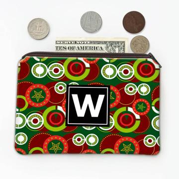Christmas Abstract Circles : Gift Coin Purse Stars Seasons Greetings Festive Pattern Family Time