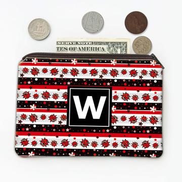 Funny Ladybug Pattern : Gift Coin Purse Polka Dots Stripes Kids Children Girlish Room Decor Cute