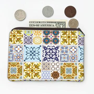 Mosaic Tiles Patchwork : Gift Coin Purse Colorful All Occasion Decor