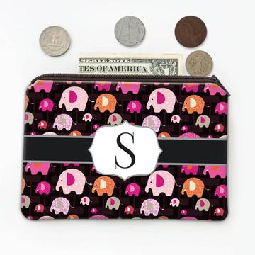 Patterned Elephants : Gift Coin Purse Cute Baby Girl Shower Toys Child Missoni Pink Room Decoration