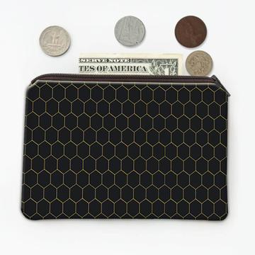 Beehive Modern : Gift Coin Purse Home Decor Contemporary Scandinavian Black