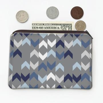 Arrow Pattern Grey  : Gift Coin Purse Abstract