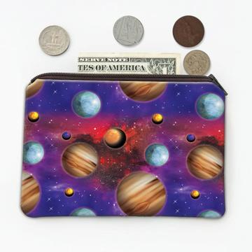 Planets : Gift Coin Purse Space Colorful