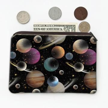 Planet Space : Gift Coin Purse Black