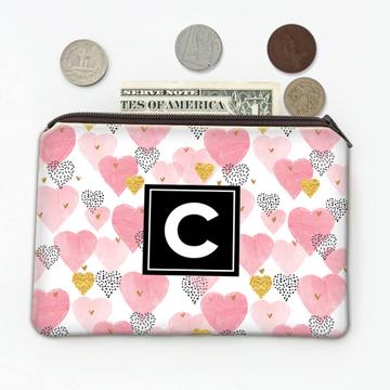Hearts Abstract : Gift Coin Purse Pattern Baby Shower Valentines Day Love Lovers Romantic