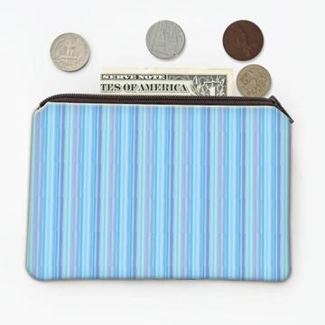 Stripes Pastel : Gift Coin Purse Home Decor Scandinavian Blue Gradient