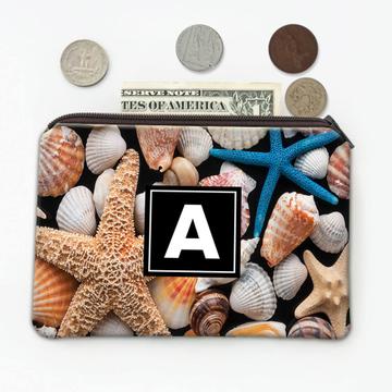 Seashells Photograph : Gift Coin Purse Starfish Shells Kitchen Room Wall Decor Poster Art