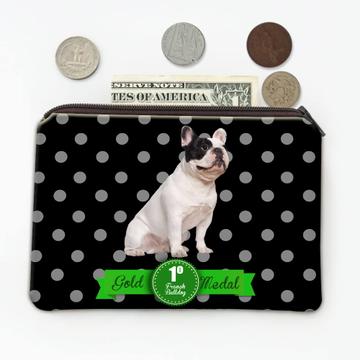French Bulldog Polka Dots : Gift Coin Purse Pet Dog Puppy Animal Cute