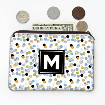 Glitter Polka Dots : Gift Coin Purse Happy Birthday Circles Abstract Pattern Baby Shower