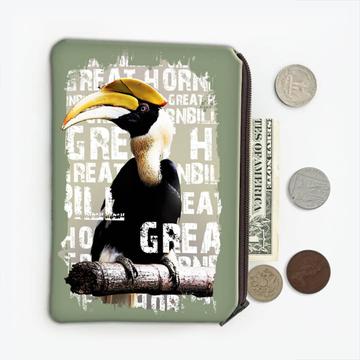 Great Hornbill Toucan : Gift Coin Purse Bird Animal Exotic Tropical