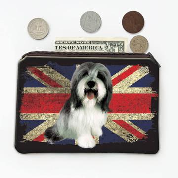 Old English Sheepdog UK Flag : Gift Coin Purse Dog British United Kingdom England
