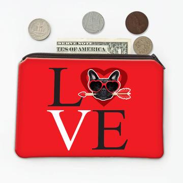 Love Frenchie : Gift Coin Purse French Bulldog Dog Pet Animal Valentines