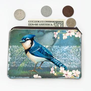 Blue Jay : Gift Coin Purse Bird Lover Cute Decor Birdism Bird Watcher