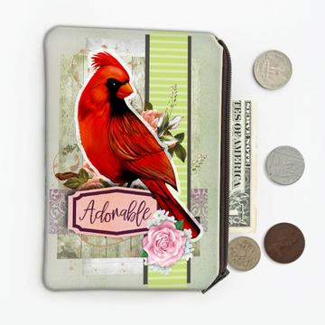 Cardinal : Gift Coin Purse Bird Grieving Lost Loved One Grief Healing Rememberance Adorable