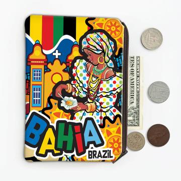 African Woman Baiana Brazil Colorful : Gift Coin Purse Brasil Brazilian Folk Culture Bahia Salvador